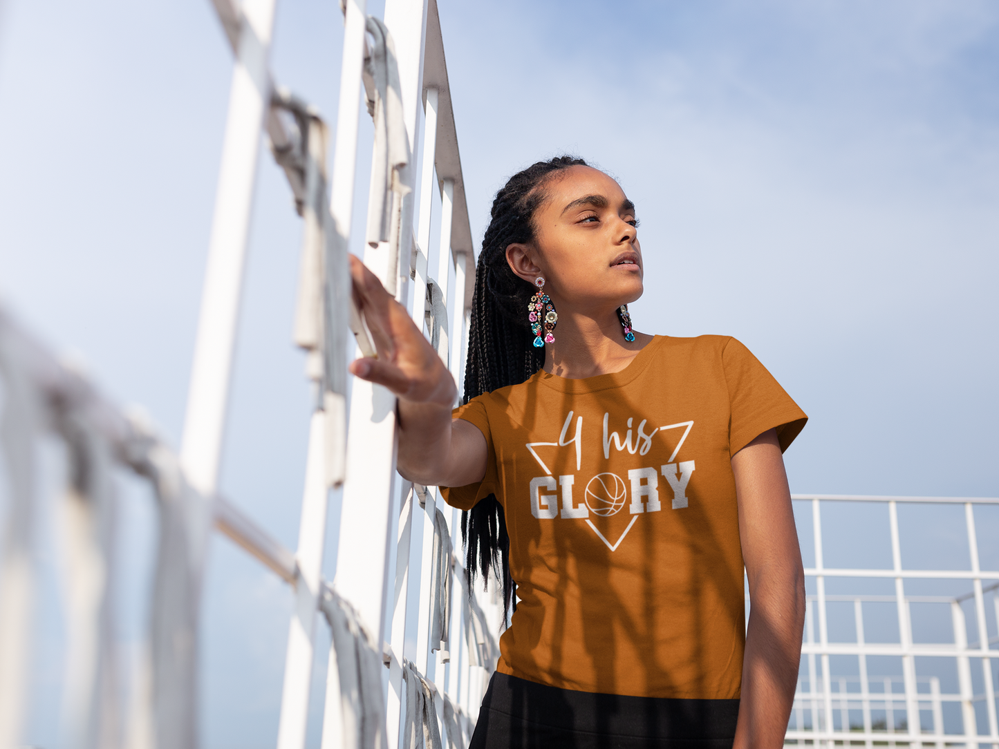4HG BASKETBALL TEE - Texas Orange