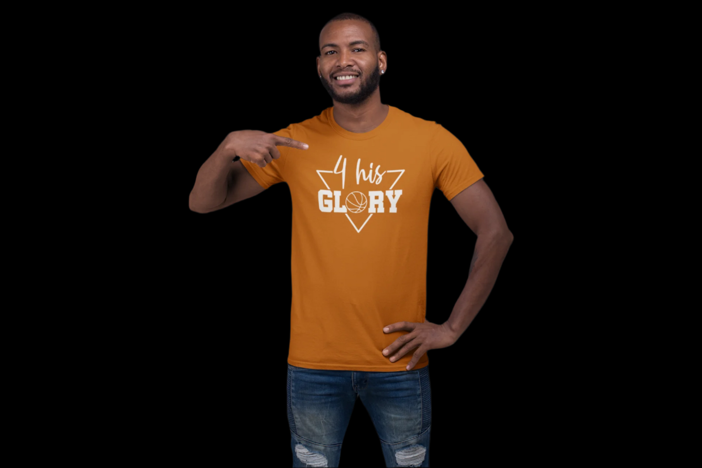 4HG BASKETBALL TEE - Texas Orange