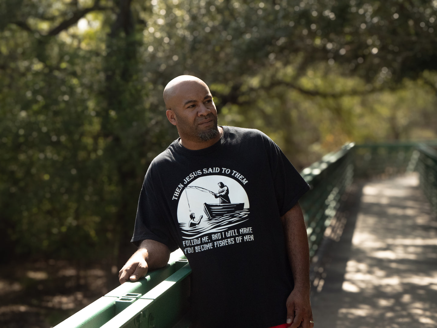 Mark 1:17 Tee - Black